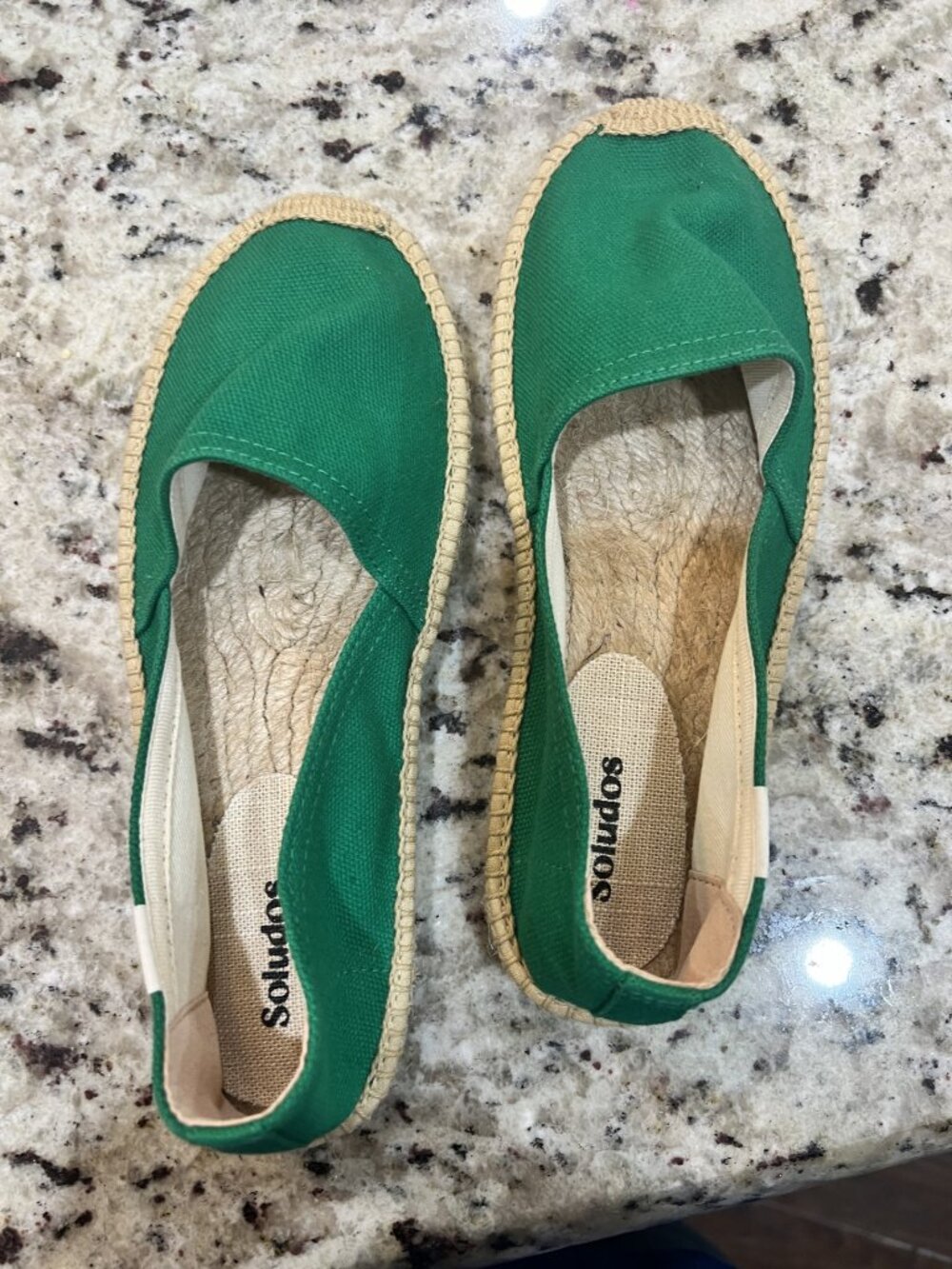 Soludos Dali Espadrilles GREEN Women's 37 6-6.5 Like New!